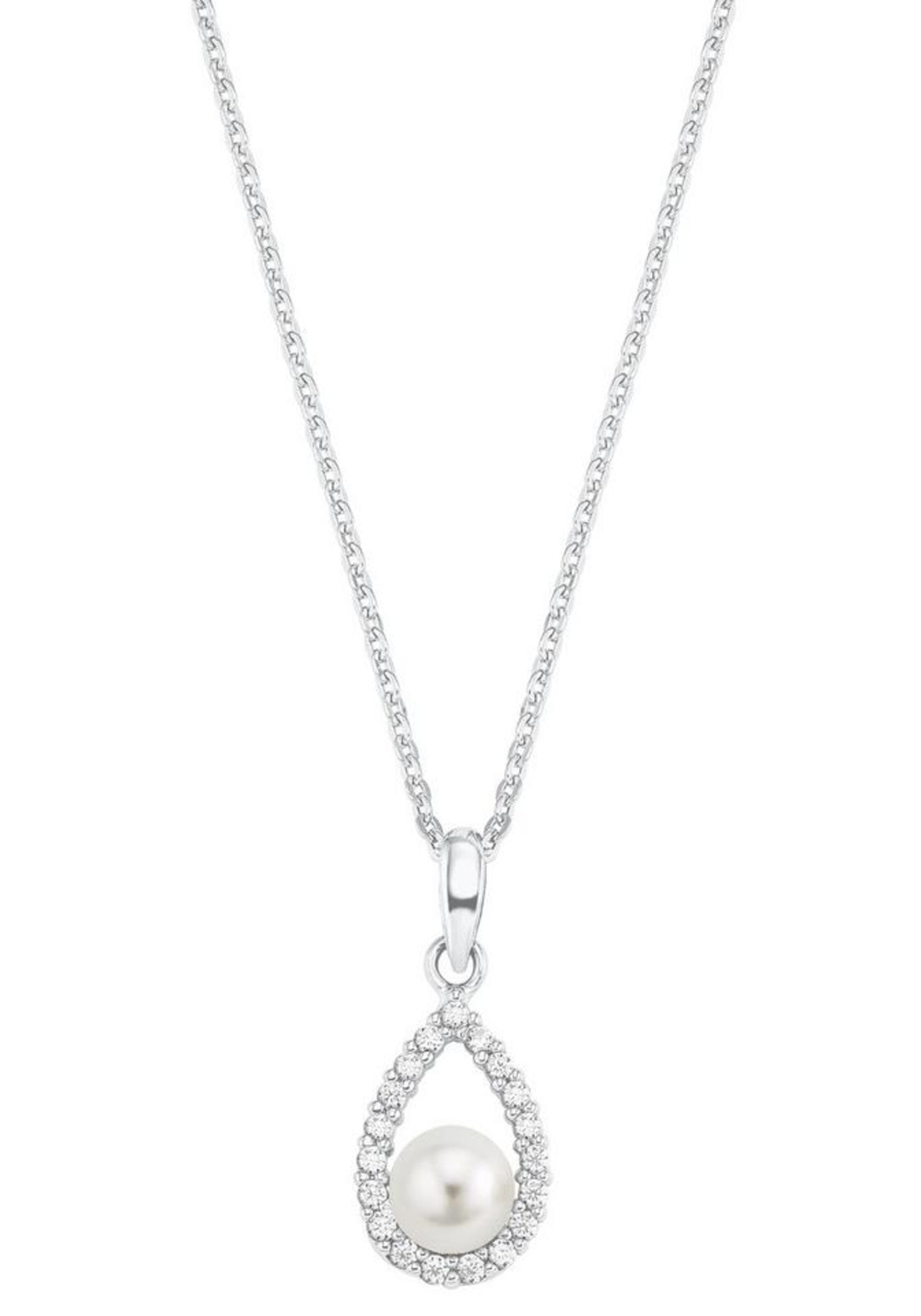 AMOR Necklace in Silver: front