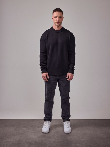 Daniel Fuchs - Black Allover Denim Look by DAN FOX APPAREL