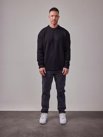 Black Allover Denim Look by DAN FOX APPAREL