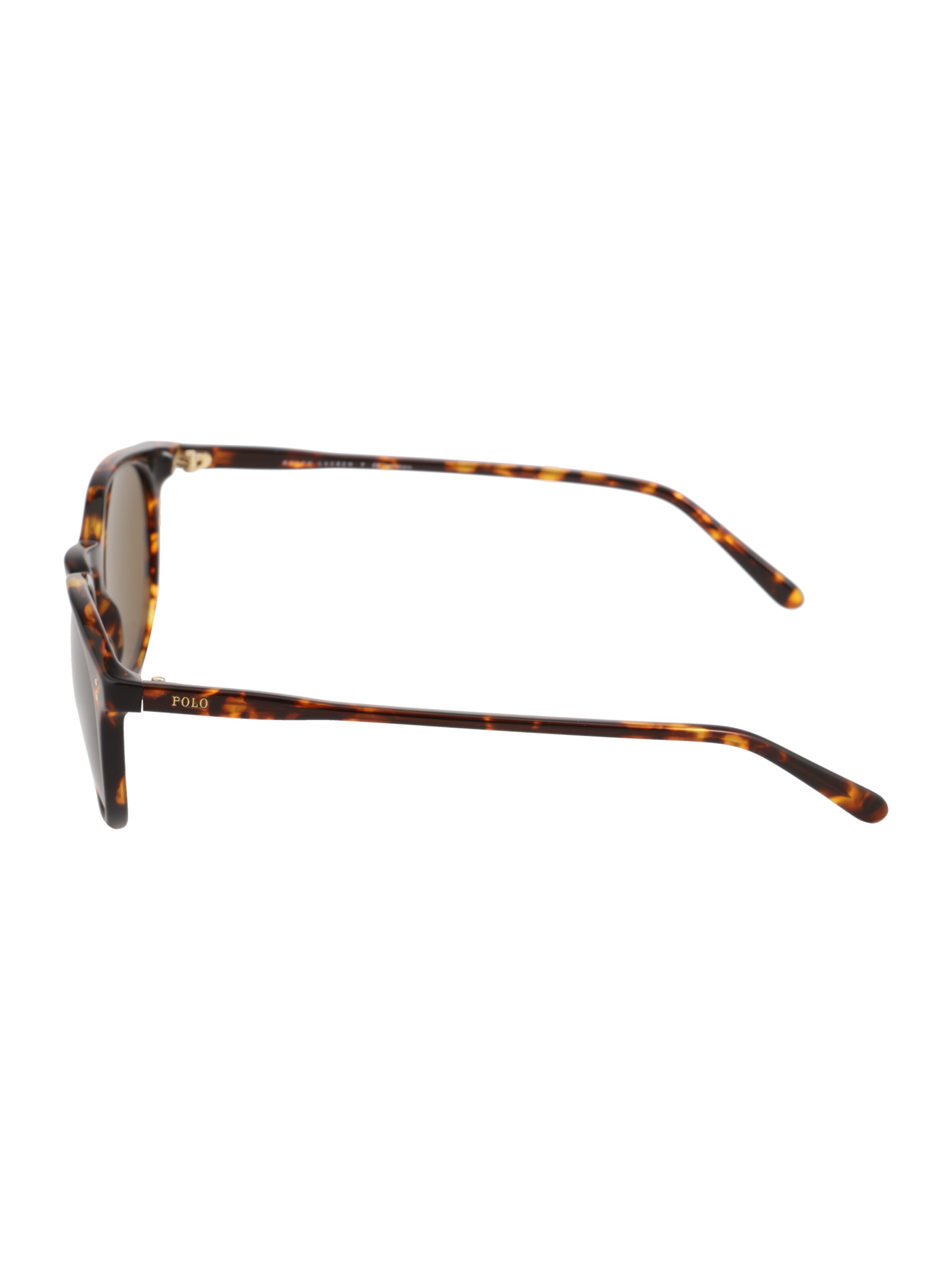 brūns Polo Ralph Lauren Saulesbrilles: no sāniem