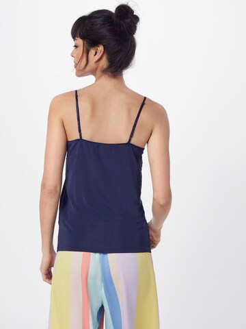 SOAKED IN LUXURY - Top 'CLARA' en azul: atrás