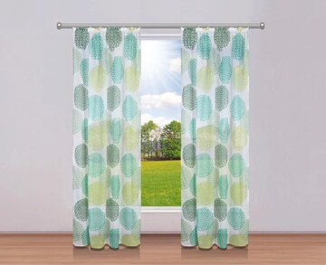 MY HOME Curtains & Drapes in Green