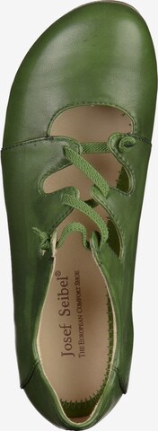 JOSEF SEIBEL Ballet Flats with Strap 'Fiona' in Green