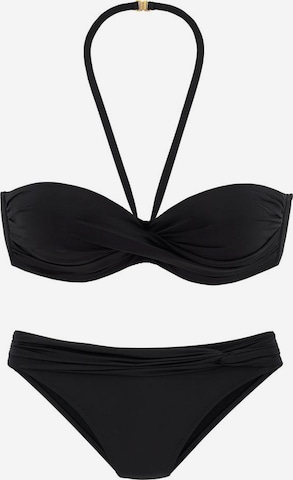 LASCANA Bikini in Black: front