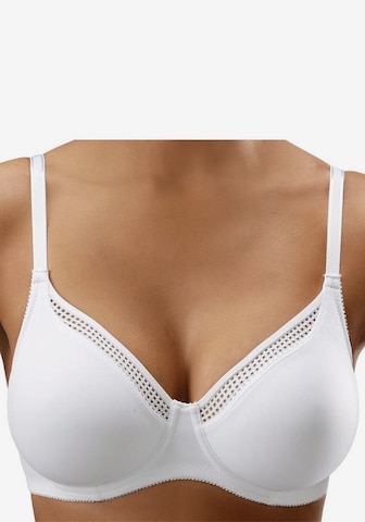 NUANCE T-shirt Bra in White: front