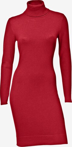 heine - Vestido de malha em vermelho: frente