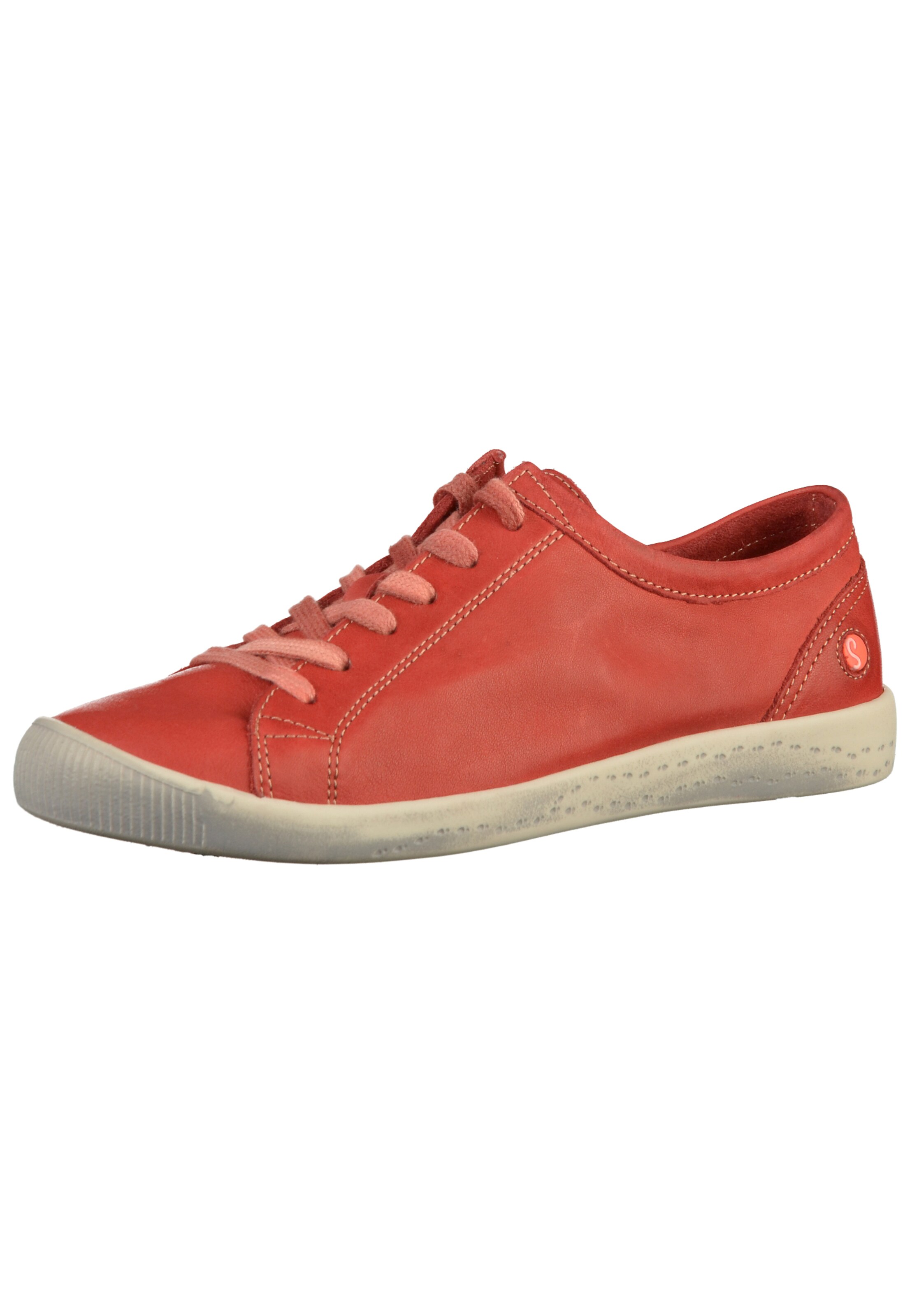 Softinos Platform trainers in Red: front