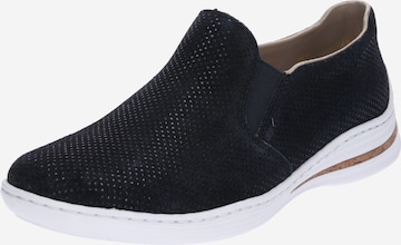 Rieker Slip-on in Blauw: voorkant