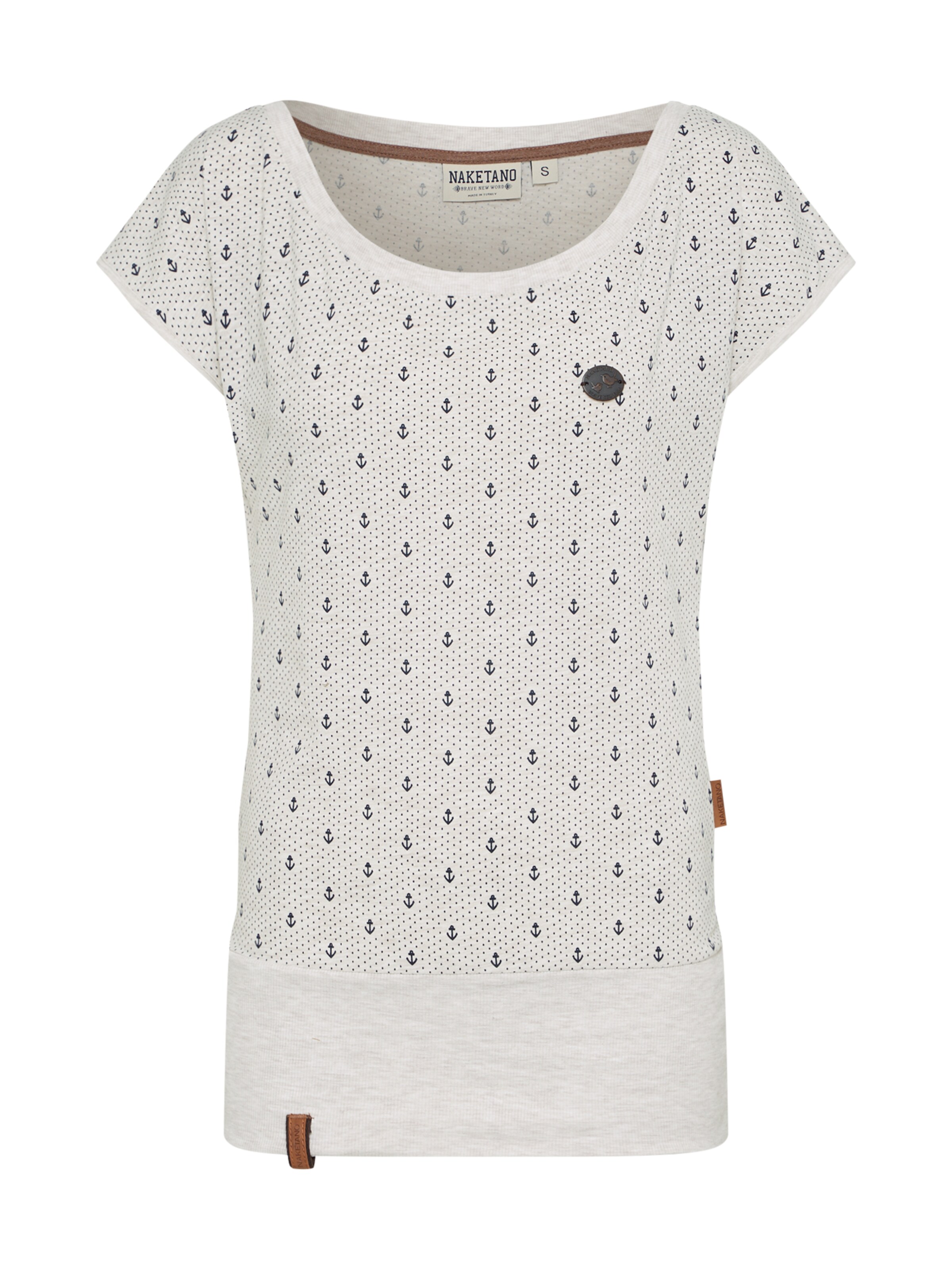 naketano - Shirt 'Wolle Ankerdizzel' in de kleur Navy