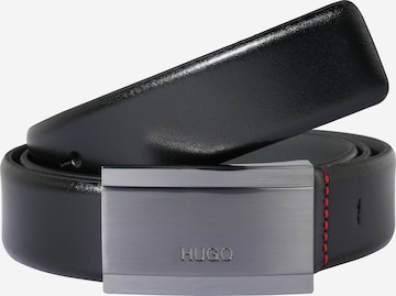 Ceinture 'Gexter 3cm' HUGO Red en noir : devant