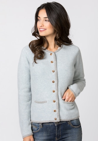 STOCKERPOINT Knitted costume cardigan in Blue: front