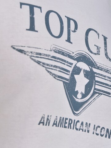 TOP GUN T-Shirt 'Beach' in Weiß