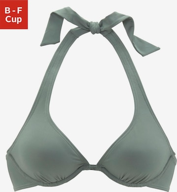 BENCH Push-up Bikinitop 'Perfect' in Groen: voorkant