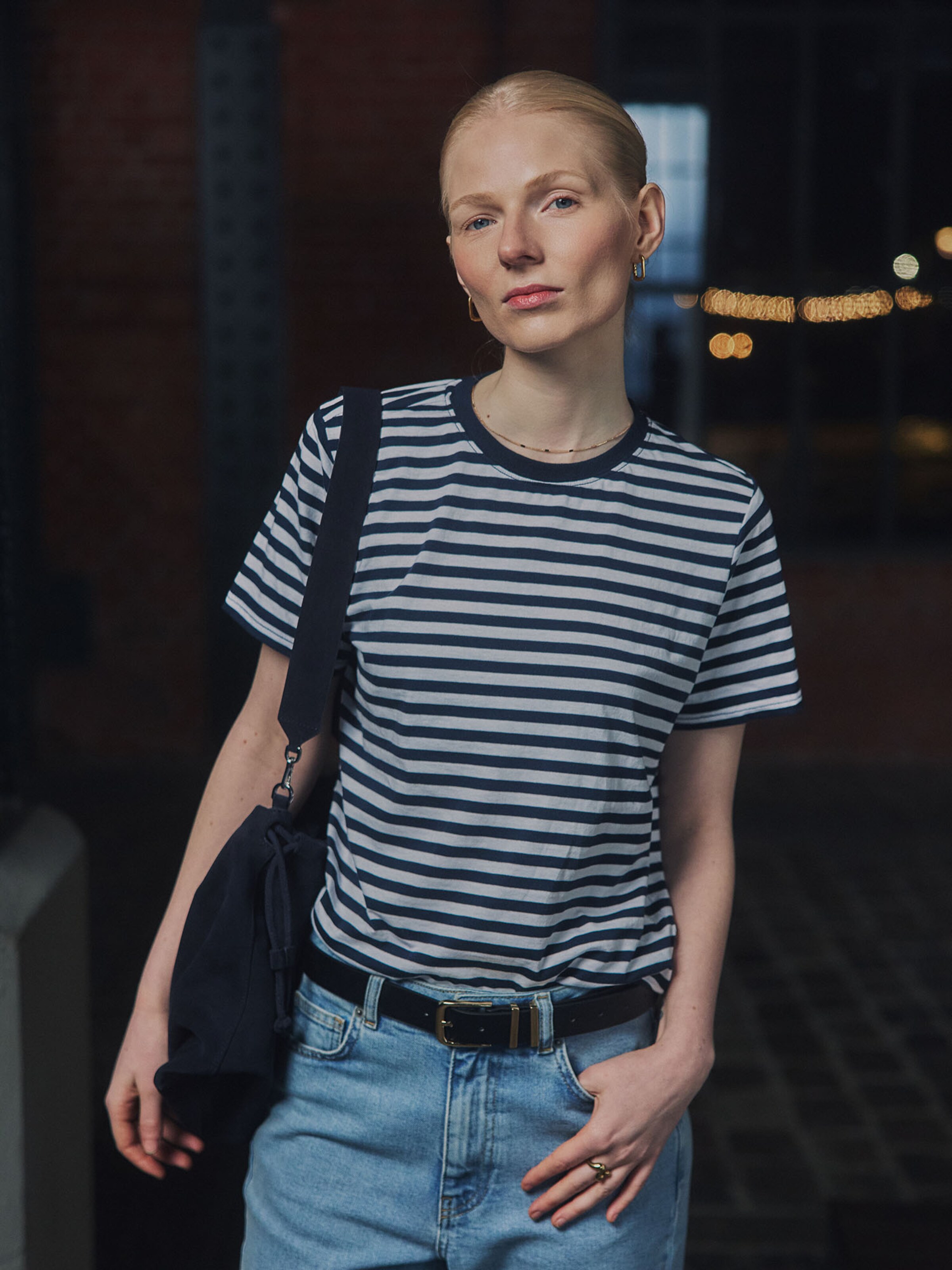 Everyday Striped Tee And Denim Look | ABOUT YOU