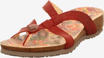 THINK! T-Bar Sandals in Red: front