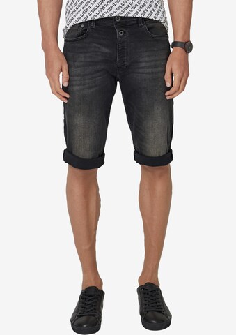 QS Regular Shorts 'Liam' in Schwarz: predná strana