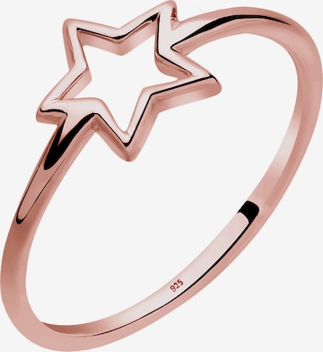 ELLI Ring 'Sterne' in Goud: voorkant