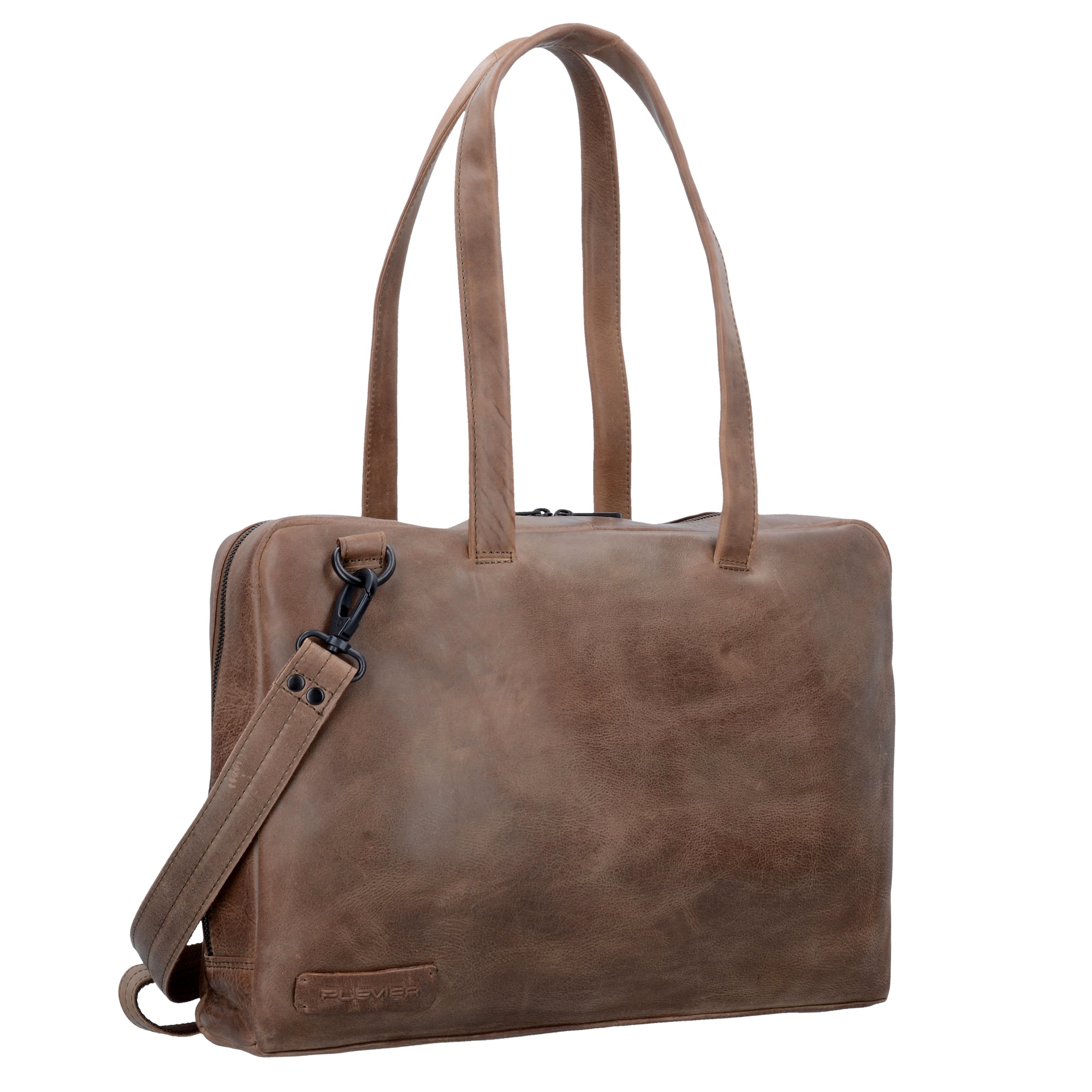 Plevier Shoulder Bag 'Pure' in Brown