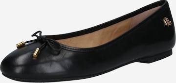 Lauren Ralph Lauren Ballet Flats 'Jayna' in Black: front