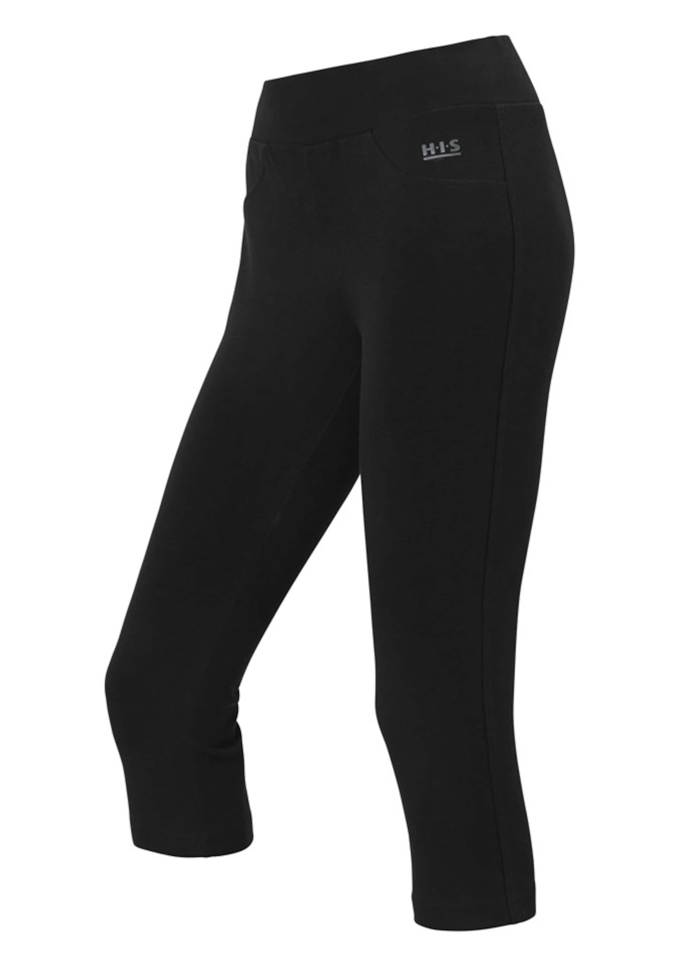H.I.S Skinny 3/4-Funktionshose in Schwarz: Vorderseite