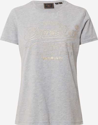 Superdry T-shirt en jaune d'or / gris, Vue avec produit