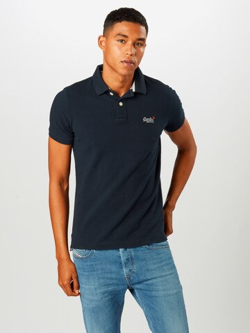 Superdry Poloshirt in Blau: predná strana