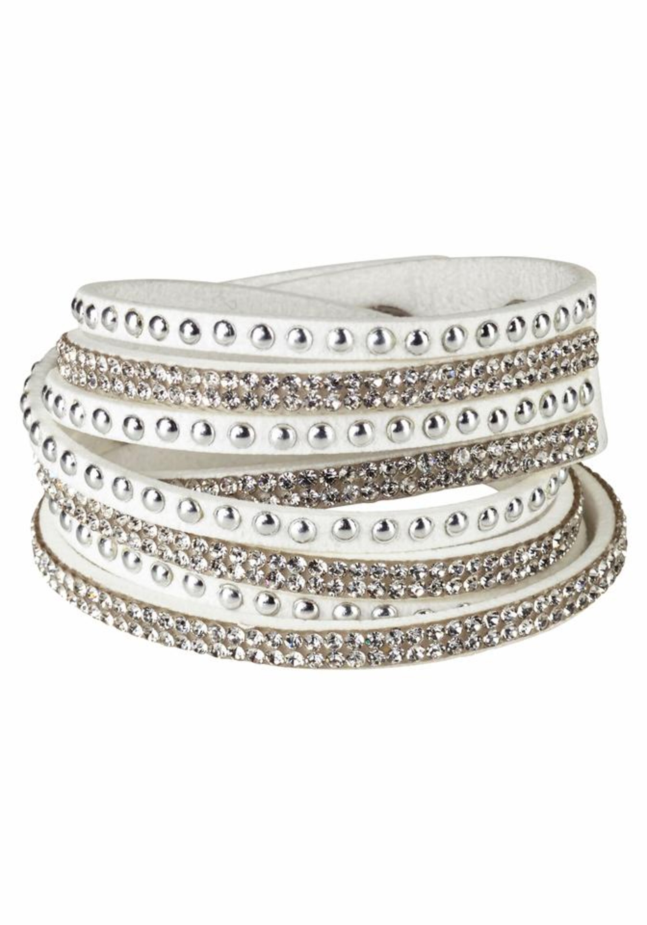 J. Jayz Armband in Weiß: Vorderseite