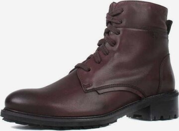 SALAMANDER Lace-Up Ankle Boots in Red: front