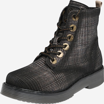 bugatti Lace-Up Ankle Boots 'Neria' in Brown: front