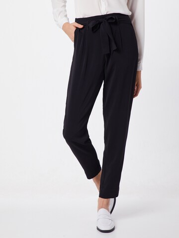SAINT TROPEZ Regular Trousers in Black: front