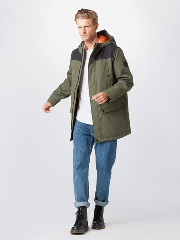 Coupe regular Parka mi-saison Only & Sons en vert