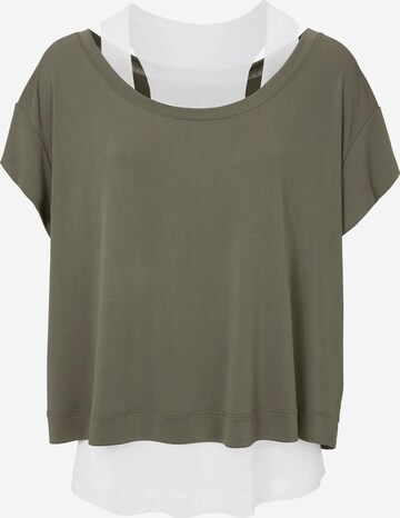 heine Shirt in Groen: voorkant