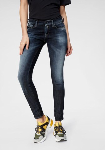 REPLAY Skinny Jeans in Blauw: voorkant