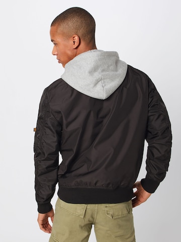 ALPHA INDUSTRIES Between-season jacket in Black: back