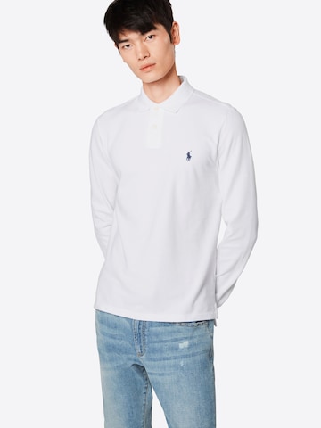 Polo Ralph Lauren Shirt 'LSKCSLIMM2-LONG SLEEVE-KNIT' in Wit