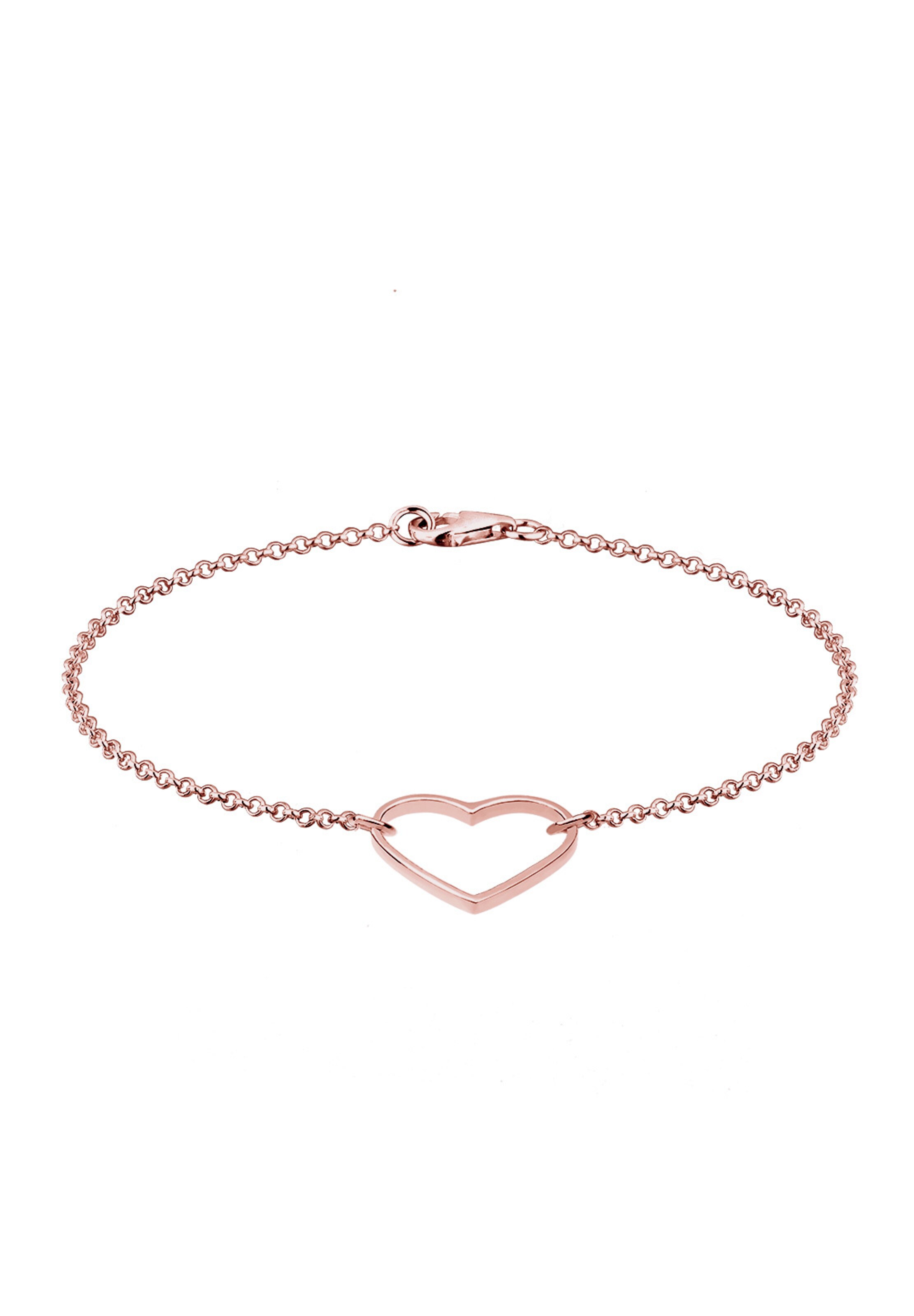 ELLI Bracelet 'Herz' in Gold: front