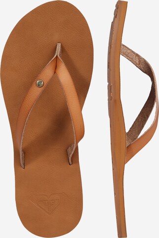 ROXY T-Bar Sandals 'JYLL' in Brown