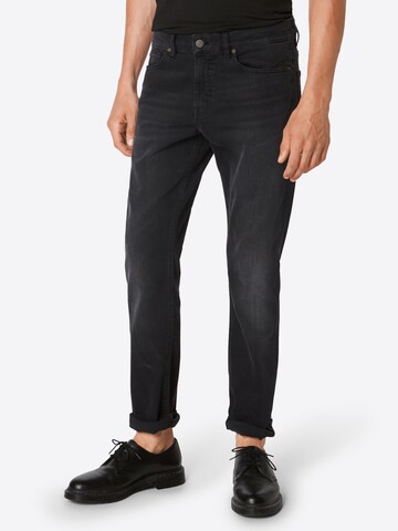 BOSS Slim fit Jeans 'Delaware' in Black: front