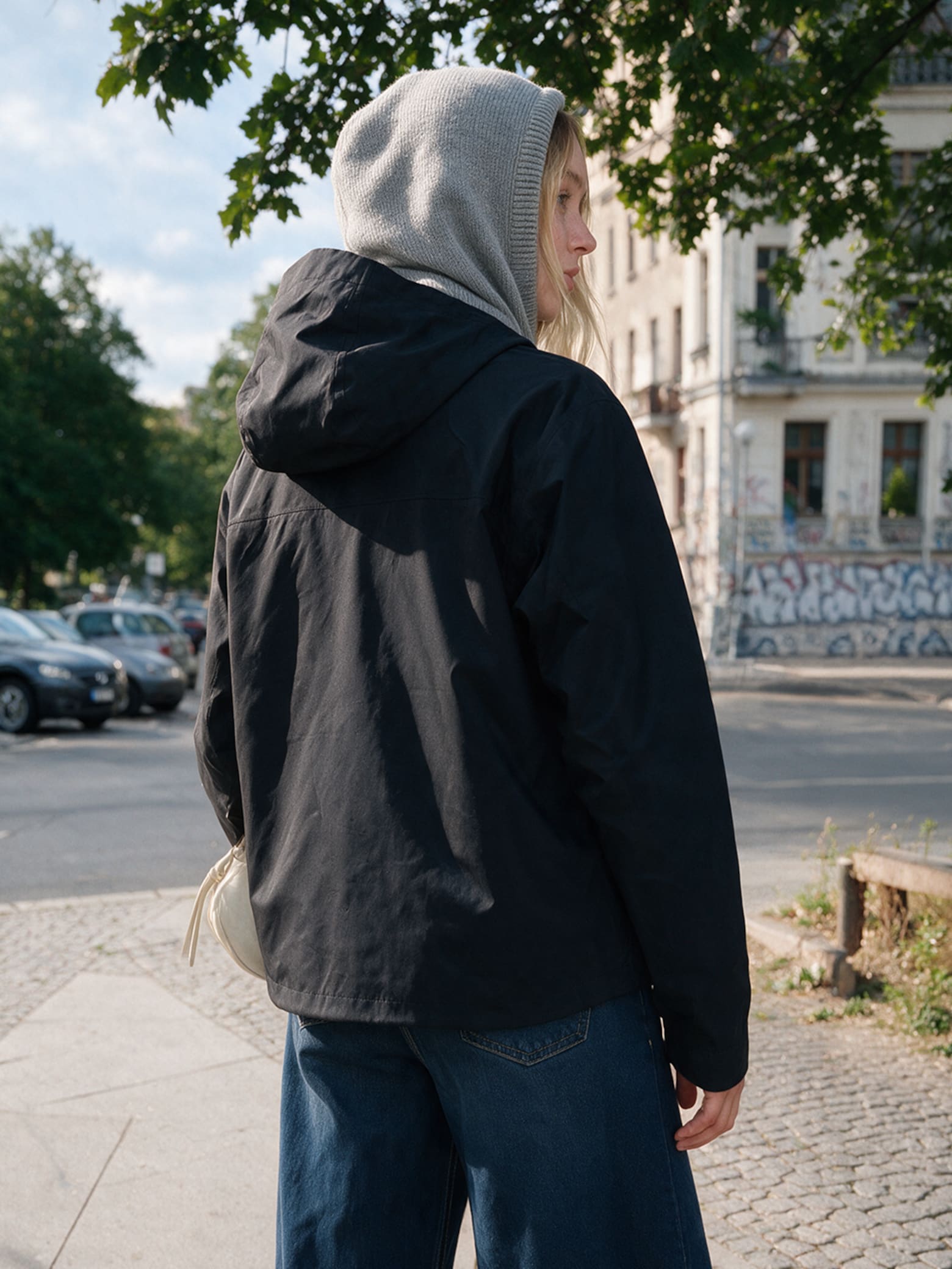 The AY Style Edit - Black Rain Jacket Look