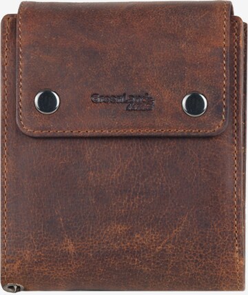 Greenland Nature Wallet in Brown: front