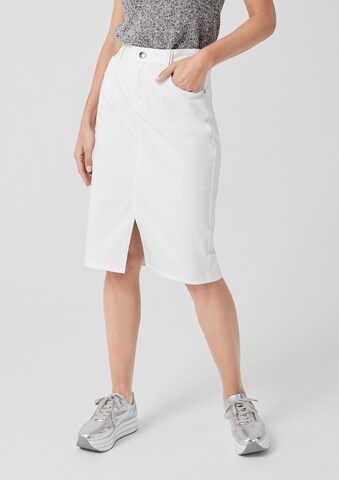 s.Oliver BLACK LABEL Skirt in White: front