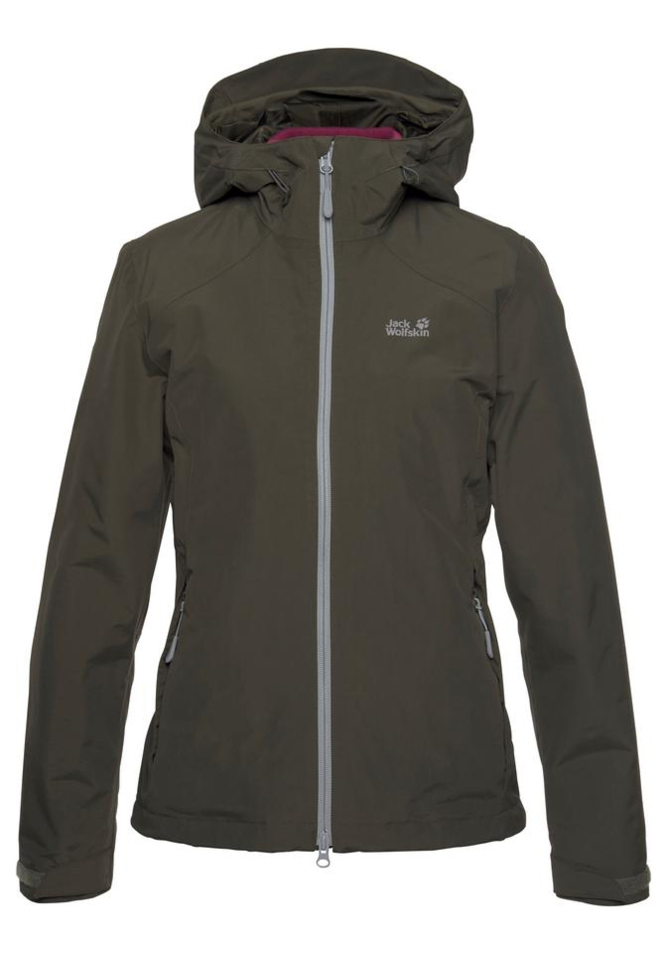 JACK WOLFSKIN - Funktionsjacke 'GOTLAND 3IN1' in khaki