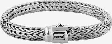 KUZZOI Armband 'Twisted' in Silber: predná strana