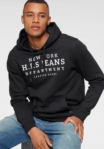 H.I.S Sweatshirt in Black: front