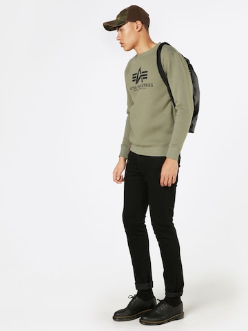 ALPHA INDUSTRIES - Sweatshirt em verde