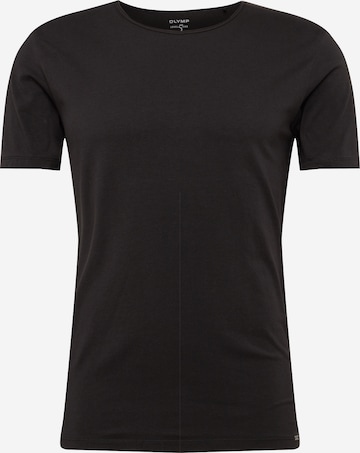 OLYMP Slim fit Shirt 'Level 5' in Zwart: voorkant