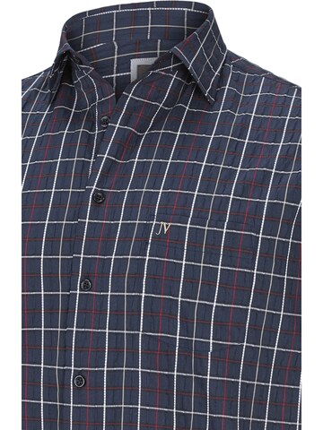 Jan Vanderstorm Comfort fit Button Up Shirt in Blue