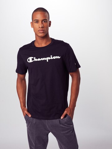 Champion Authentic Athletic Apparel Shirt in Zwart: voorkant