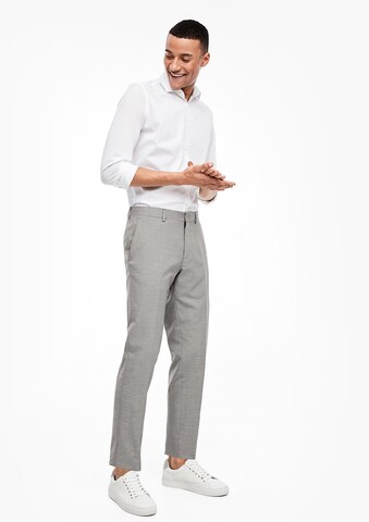 s.Oliver BLACK LABEL Slimfit Chino in Grijs: voorkant