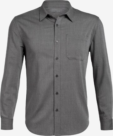 ICEBREAKER Regular fit Athletic Button Up Shirt in Grey: front